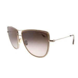 NEW Tom Ford Tina Aviator Sunglasses TF 759 28 F